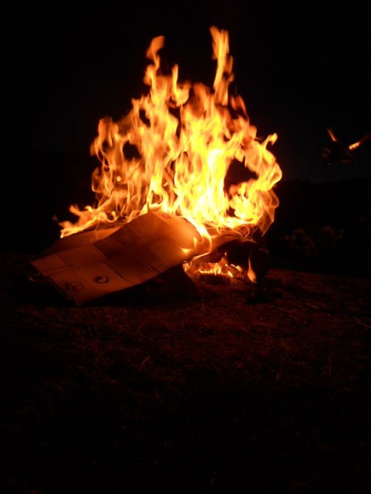 Fire. Taken by me.  ©Sarah Haworth. ©2011. 