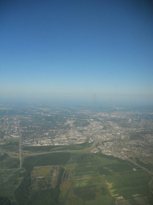 Calgary from above. ©2011 Sarah Haworth.