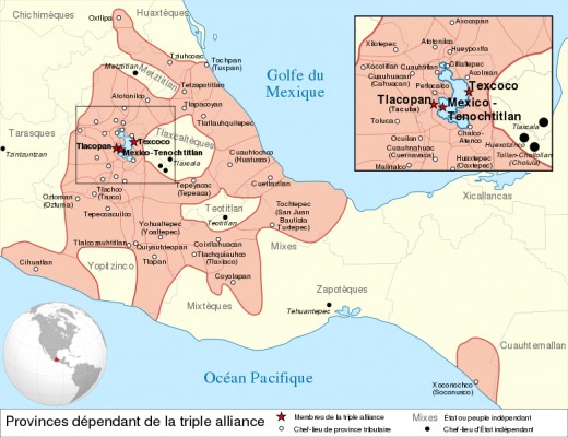 Map of the Aztec Empire