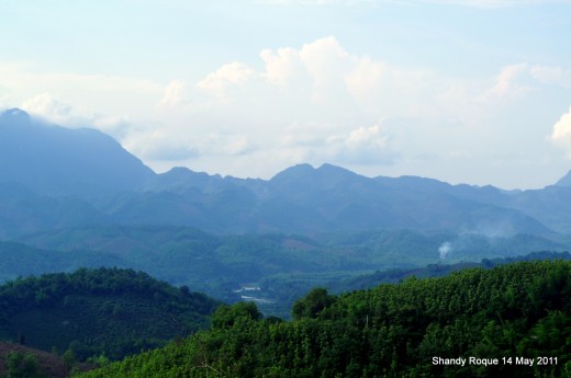 The breathtaking scenery on the way to Luang Prabang