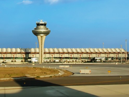 Madrid Barajas Airport in Madrid, Spain
