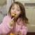 Even though she was told to work and decorate our Christmas tree, my Daughter took an unscheduled break and ate some fresh fruit with a plastic fork! Even though she was told to work and decorate our Christmas tree, my Daughter took an unscheduled break and ate some fresh fruit with a plastic fork!