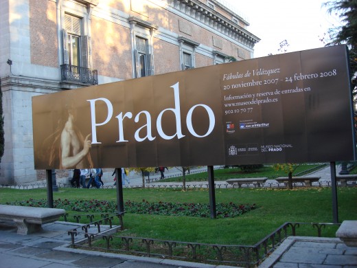 Outside Prado Museum