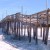 Nags Head, NC Fishing Pier. Note how rickety it looks. This photo was taken right after Hurricane Irene and I wondered about the safety of the structure although staff in the restaurant said it had been inspected and was safe.