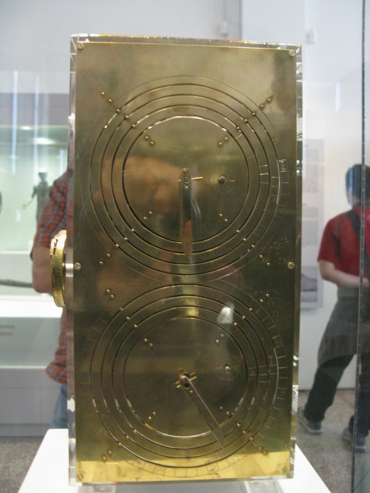 Back  View of Re-Constructed Antikythera Mechanism