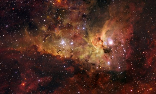 The Carina Nebula situated 7500 lights years away from us!