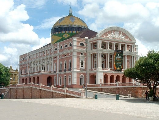 The Amazon Theatre,in Manaus, the capitalcity of Amazon state, in Brazil.