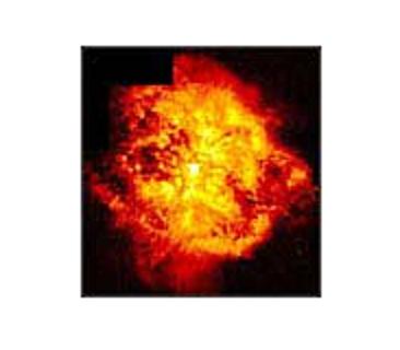 Solar flares create problems with Earth's atmosphere, communications, satellites, the space station and astronauts. 