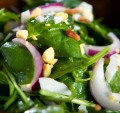 Spinach Salad - With Classic Bacon Vinaigrette and Hardboiled Egg