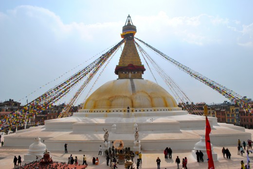 Bodnath Stupa - A buddhist temple in Kathmandu.
