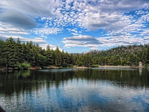 Summer skies over Green Valley Lake, Ca.