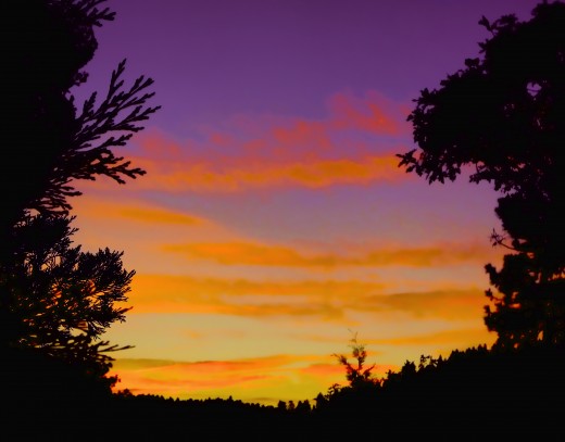 Running Springs..an almost tropical sky..