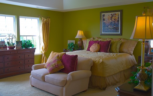 Cushions add comfort and color.