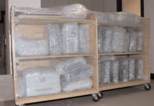 Protect your tools and equipment from dust and possible damage by wrapping them with bubble wrap before storing them away.
