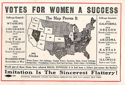 Wyoming was the first state to grant the vote to women.