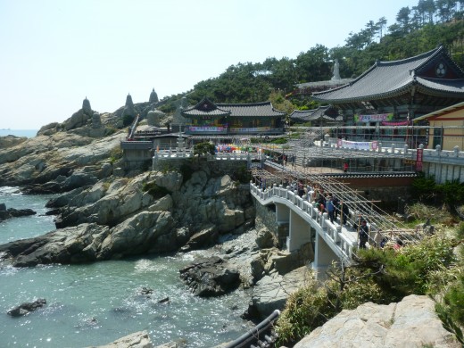 This is a Buddhist Temple outside of Haeundae.  You can see quite a few temples around the city.