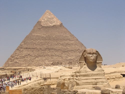 Pyramid & Sphinx of Khafre/Chefren in Giza Egypt by Ankur P, CC