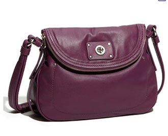Marc by Marc Jacobs Natasha Turnlock Crossbody Shoulder Hobo Bag Magic Violet