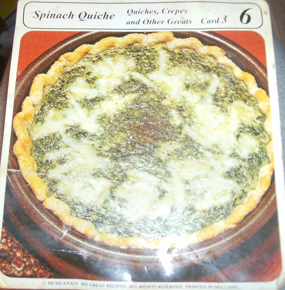 Easy Spinach Quiche with Swiss Cheese Recipe