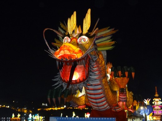 A dragon lantern.