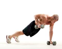 The dumbell Renegade Row
