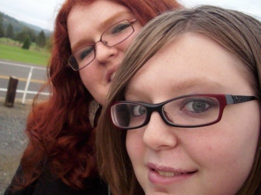 Cheyenne (In back) and me (front) 