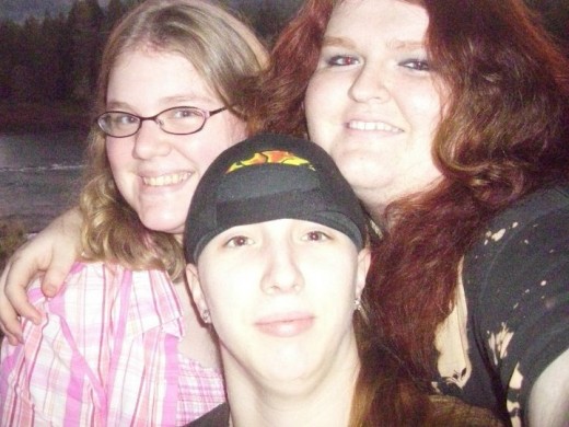 (Back and left) Moriah, (Back and right) Cheyenne, (front) Jessie