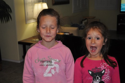 My girls are never afraid to take a challenge. Here, they are tasting Warheads for the very first time!
