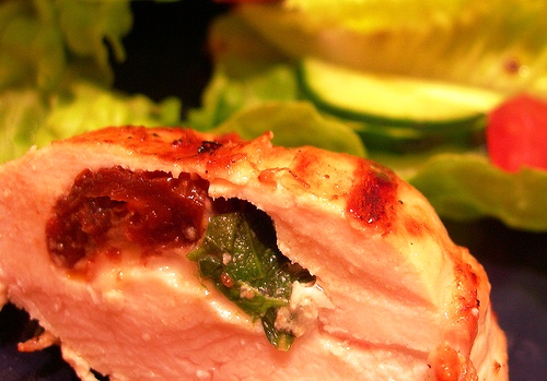 Yummy stuffed chicken breast for your main dish