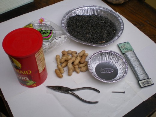 What you will need for making small aluminum baskets
