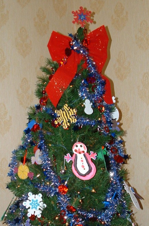 Children's themed tree.