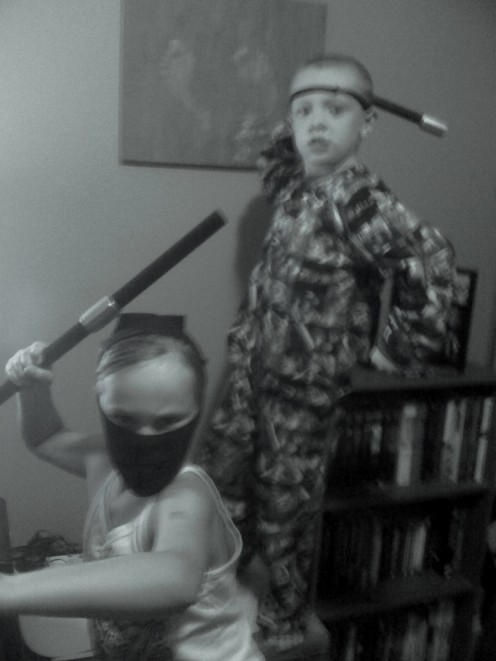 I may not have the skills, but my kids are ninjas!