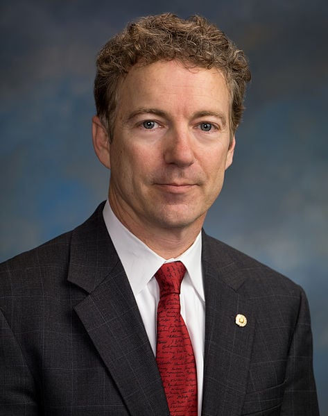 Republican Senator Rand Paul was one of the most outspoken critics of the "battlefield USA" language, and supported the Udall amendment.  Image courtesy Wikimedia Commons.