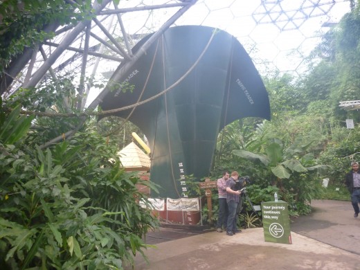 A trading ship ... in the Tropical biome. My camera was beginning to steam up with the humidity. Great on a cold day ...
