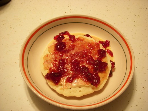 Pancakes with Grape Jelly