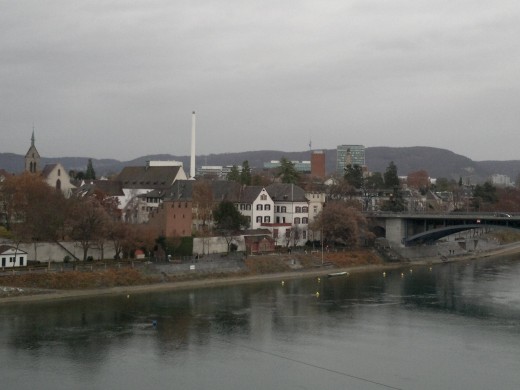 Basel River view, Switzerland 
