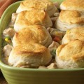 Chicken Pot Pie with Cream Cheese Biscuits