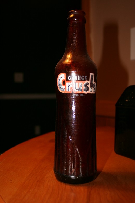An orange crush bottle can add to your bottle collection
