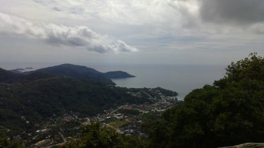 View from the Buddha of Phucket town and bay taken on the Nokia N9