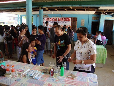 University of the City of Manila Philippines College of Nursing Medical Mission in Naguilian, Pangasinan with Dean Nilo Capangpangan, RN,RM, MAN