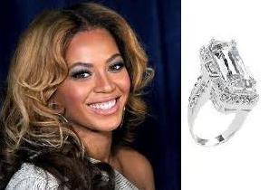 Beyonce's engagement ring from Jay Z aka Shawn Carter