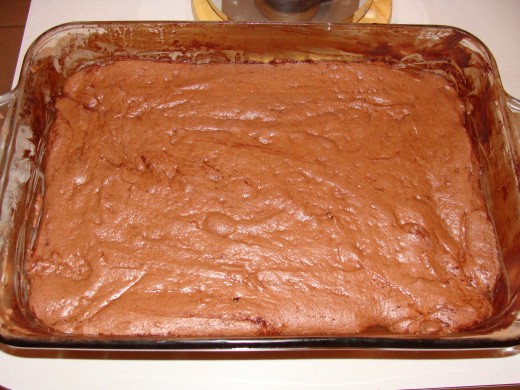 After the first bake.