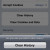The Clear History and Clear Cookies and Data buttons on the iPhone.