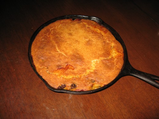 My cast iron frying pan is great for baking cornbread.