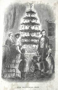 Queen Victoria and Prince Albert with their Christmas tree