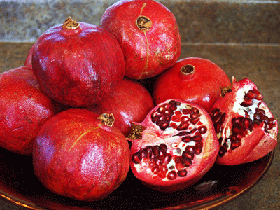 Pomegranates add color and texture to salads and provide high levels of anti-oxidants.