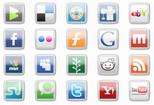 Social bookmarking sites icon