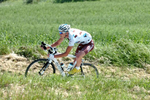 Team AG2R La Mondiale Riding Kuota bikes at the Giro D'Italia