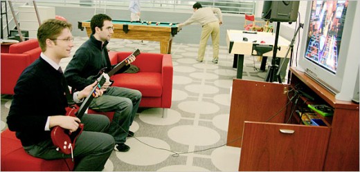 Play guitar at Google office