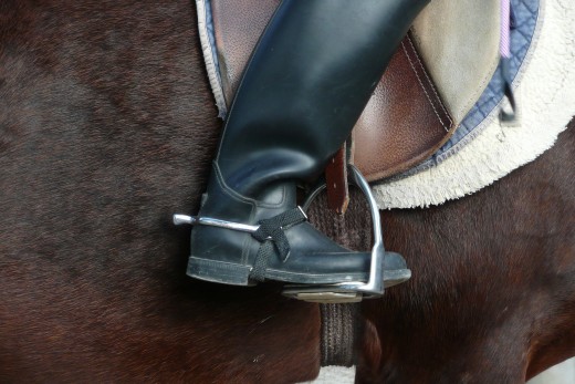 A good riding boot is essential in horseback riding.